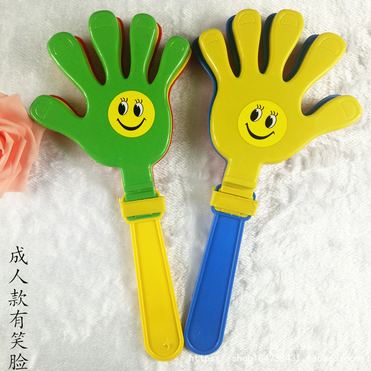 Hand Clap 28cm Clap Trap Palm Racket Plastic Clap Hands Large Claps Luminous Claps Wholesale