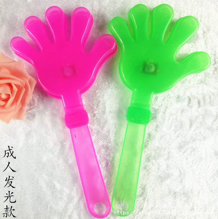 Hand Clap 28cm Clap Trap Palm Racket Plastic Clap Hands Large Claps Luminous Claps Wholesale