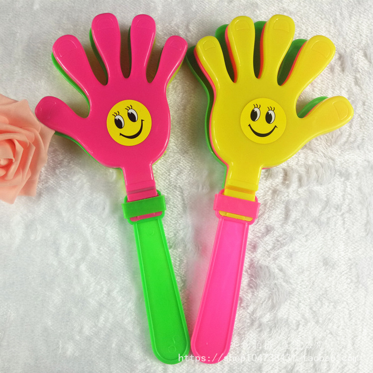 Hand Clap 28cm Clap Trap Palm Racket Plastic Clap Hands Large Claps Luminous Claps Wholesale