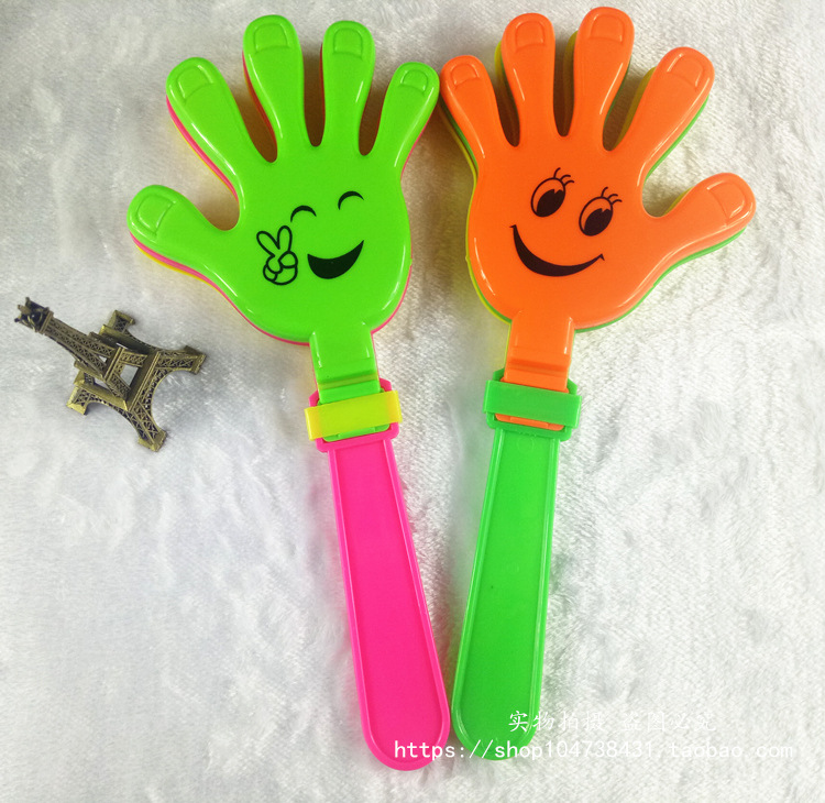 Hand Clap 28cm Clap Trap Palm Racket Plastic Clap Hands Large Claps Luminous Claps Wholesale