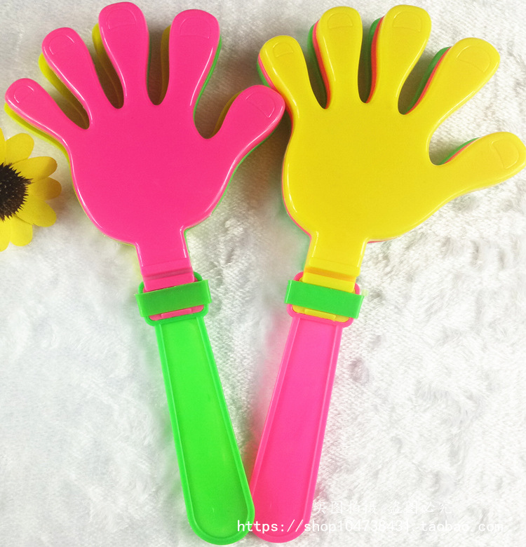 Hand Clap 28cm Clap Trap Palm Racket Plastic Clap Hands Large Claps Luminous Claps Wholesale