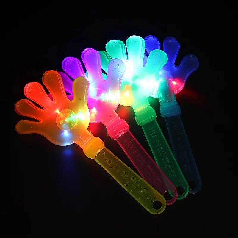 28cm Large Clap Trap Light-Emitting Clapping Device Plastic Toys Applauding Bats Festival Activities Hand Clap