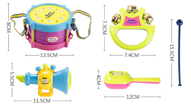 Music hand drum mini clap joy baby early childhood educational initiation toy instruments covered 5 times the children