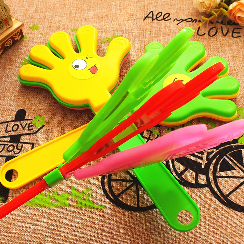 Large Clap Trap Environmental Protection Not Luminous Plastic Toys Smiling Face Claps Hand Clap