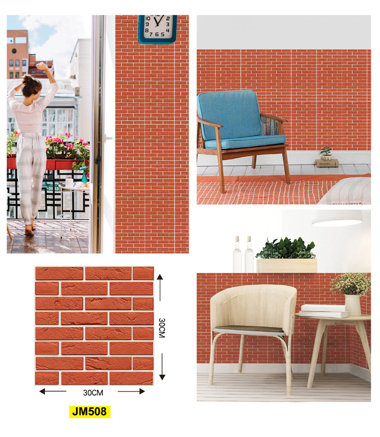 Restaurant Decoration Waterproof 3D 3D Wall Stickers AntiCollision Simulation SelfAdhesive Brick Wall Stickers Restaurant Decoration Waterproof 3D 3D Wall Stickers AntiCollision Simulation SelfAdhesive Brick Wall Stickers