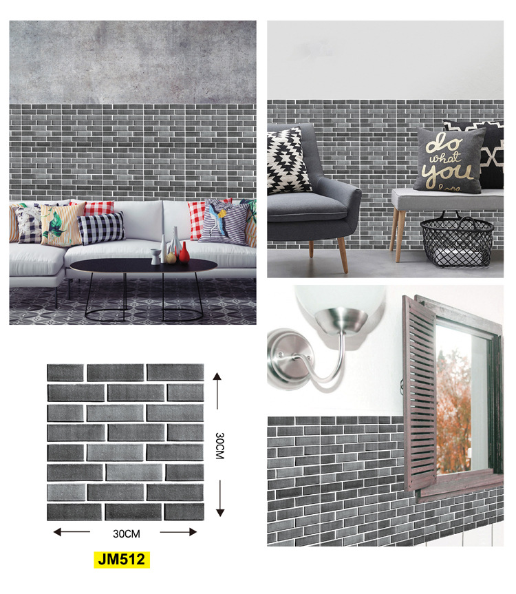 Restaurant Decoration Waterproof 3D 3D Wall Stickers AntiCollision Simulation SelfAdhesive Brick Wall Stickers Restaurant Decoration Waterproof 3D 3D Wall Stickers AntiCollision Simulation SelfAdhesive Brick Wall Stickers