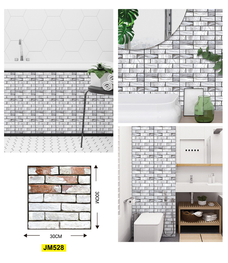 Restaurant Decoration Waterproof 3D 3D Wall Stickers AntiCollision Simulation SelfAdhesive Brick Wall Stickers Restaurant Decoration Waterproof 3D 3D Wall Stickers AntiCollision Simulation SelfAdhesive Brick Wall Stickers