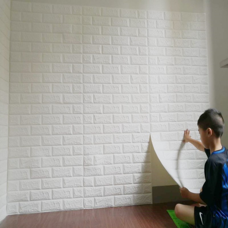  New Style Brick Pattern 3D Three-dimensional Wall Sticker Kindergarten XPe Foam Anti-Collision Self-Adhesive Wainscot 