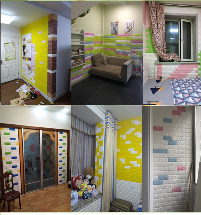 3D Wall Sticker Wallpaper AntiCollision SelfAdhesive Wallpaper Foam Brick Pattern Waterproof Wall Hangings Wallpaper 3D Wall Sticker Wallpaper AntiCollision SelfAdhesive Wallpaper Foam Brick Pattern Waterproof Wall Hangings Wallpaper