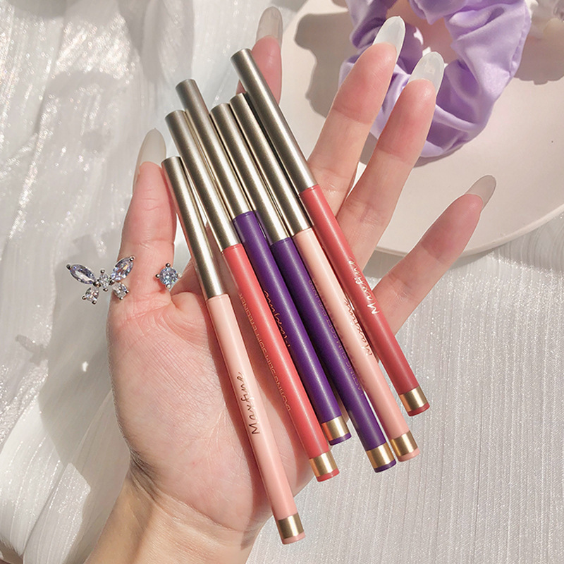 New Product Internet Celebrity Not Easy to Smudge Brown Black Brick Red Plain Color Beginner Beginner Color Eyeliner