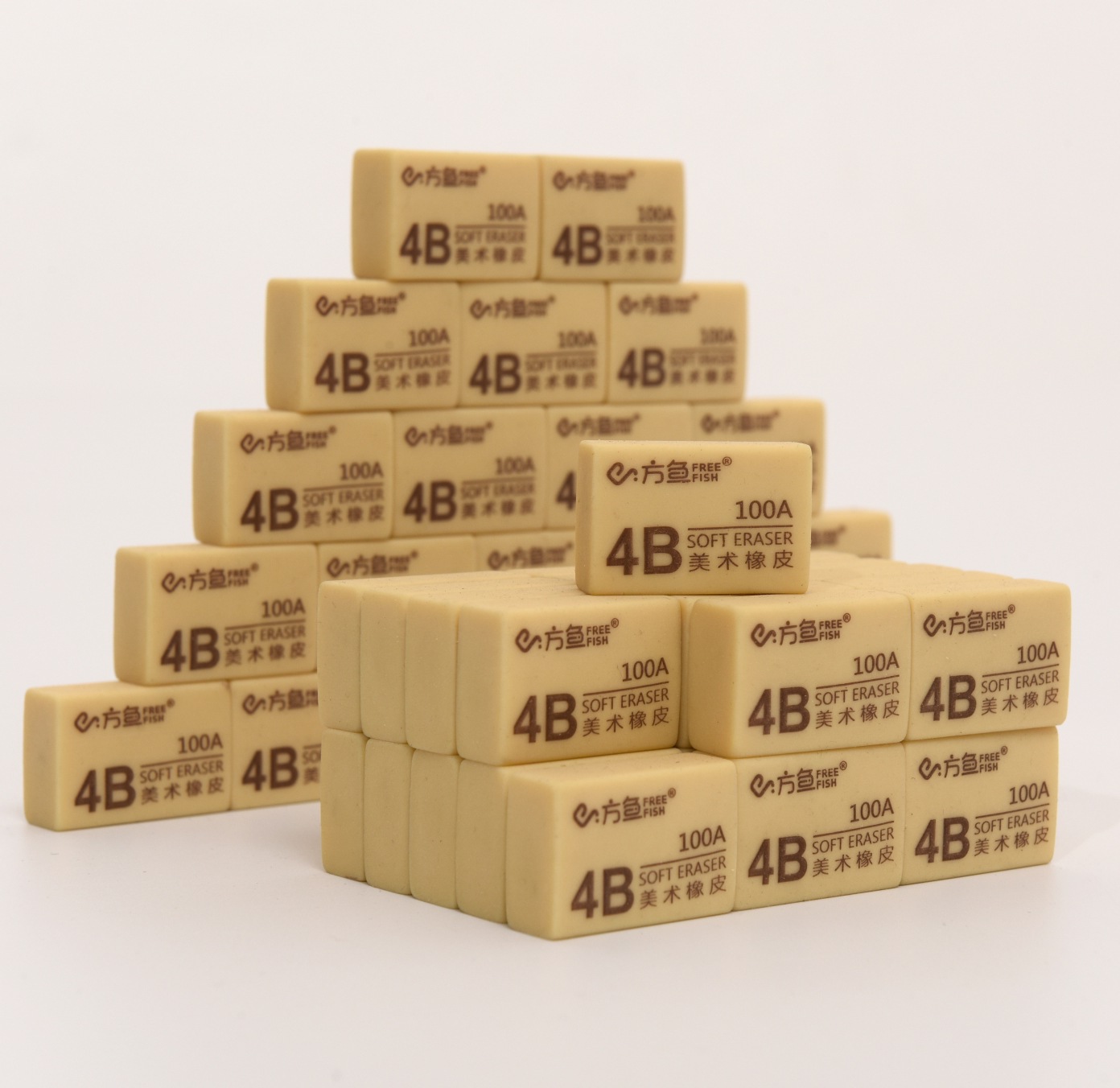 Spot Student Exam Rubber Brick Art Painting Eraser 4B Eraser Learning Stationery Cross-Border Wholesale