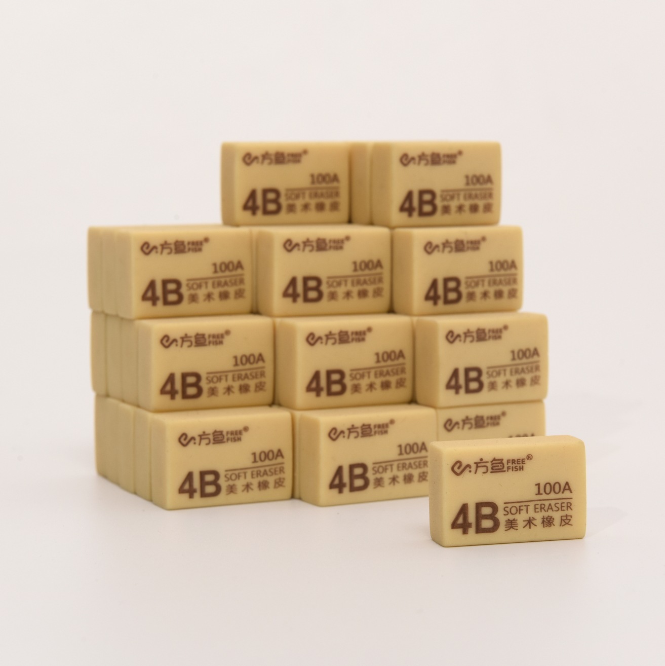 Spot Student Exam Rubber Brick Art Painting Eraser 4B Eraser Learning Stationery Cross-Border Wholesale