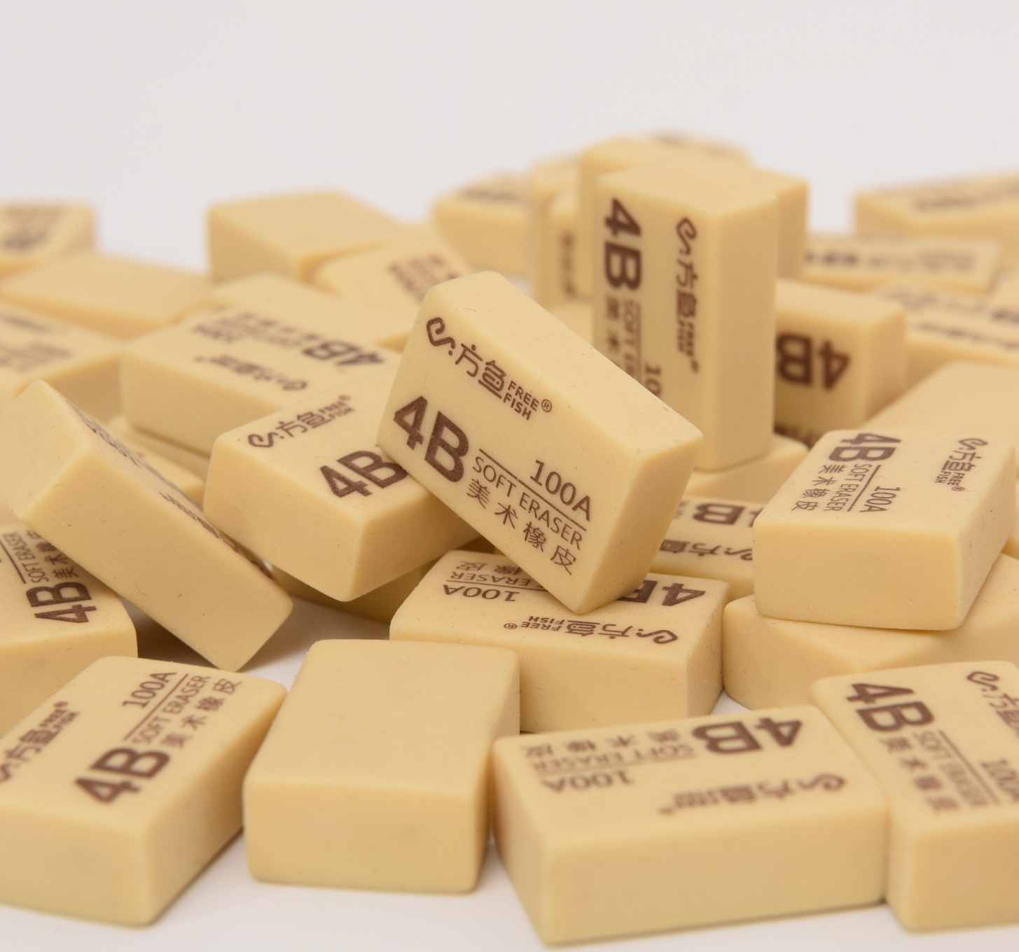 Spot Student Exam Rubber Brick Art Painting Eraser 4B Eraser Learning Stationery Cross-Border Wholesale