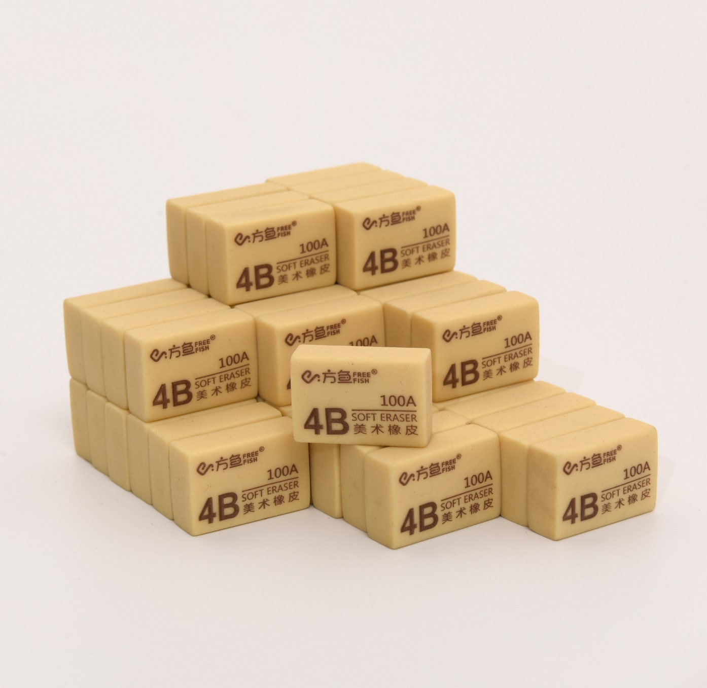 Spot Student Exam Rubber Brick Art Painting Eraser 4B Eraser Learning Stationery Cross-Border Wholesale