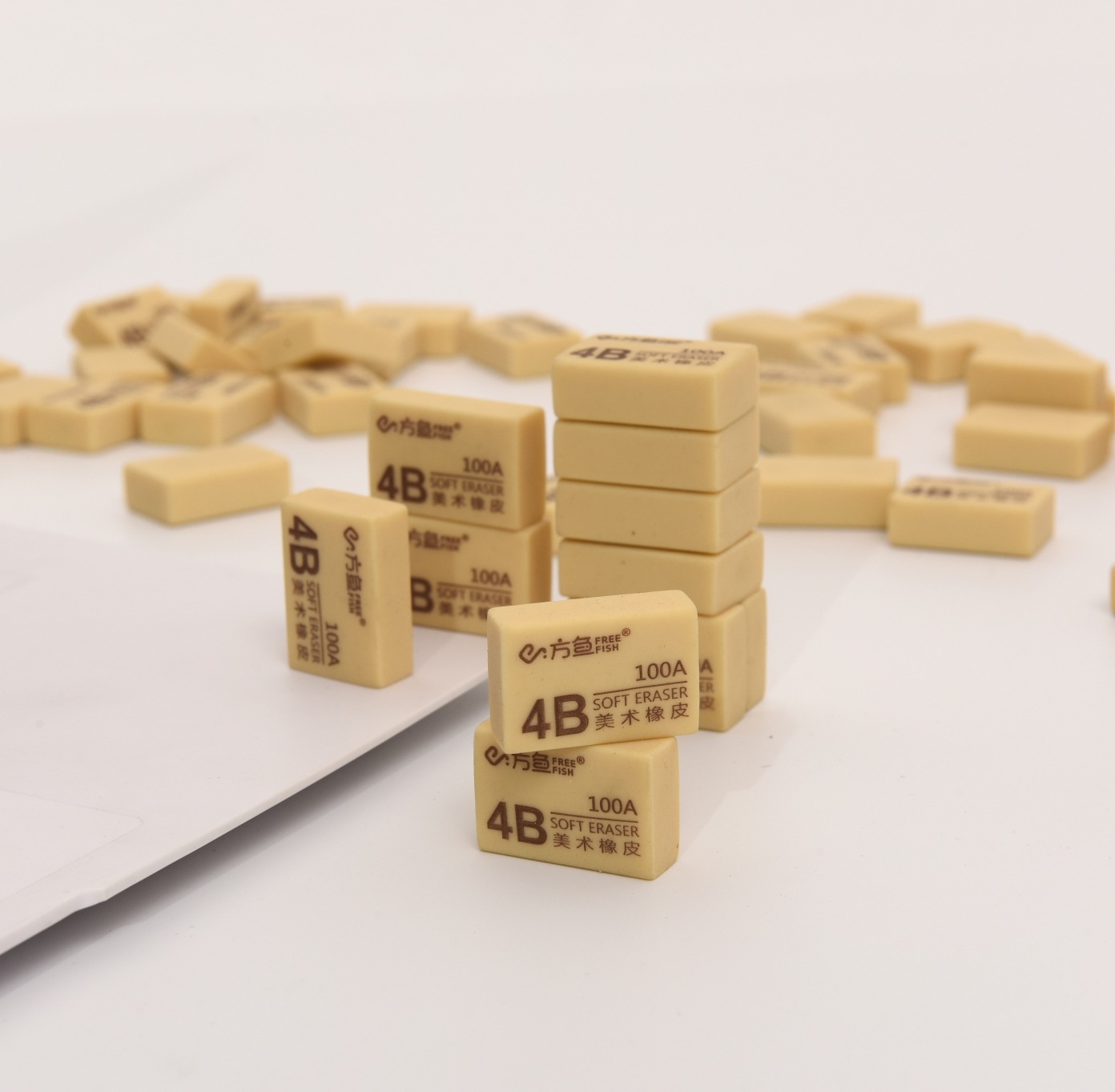 Spot Student Exam Rubber Brick Art Painting Eraser 4B Eraser Learning Stationery Cross-Border Wholesale