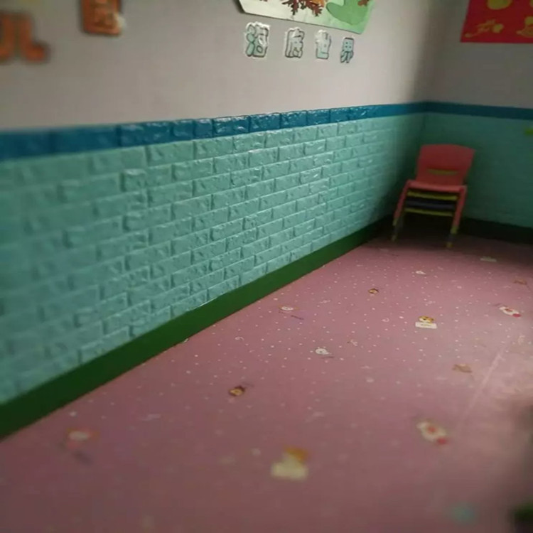  New Style Brick Pattern 3D Three-dimensional Wall Sticker Kindergarten XPe Foam Anti-Collision Self-Adhesive Wainscot 