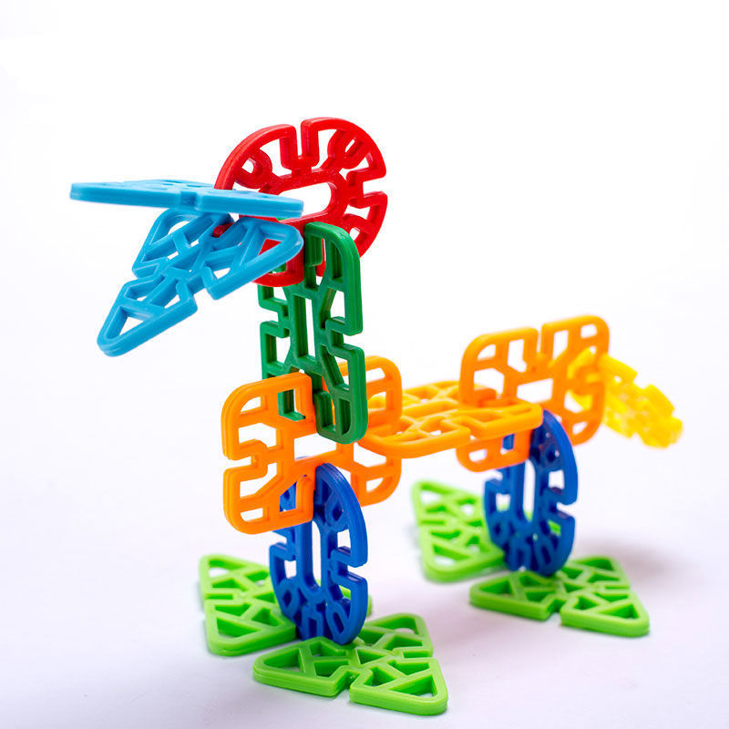 Snowflake Building Blocks Assembled Kindergarten Boys and Girls Educational Baby Toys 3-6 Years Old Snowflake Brick