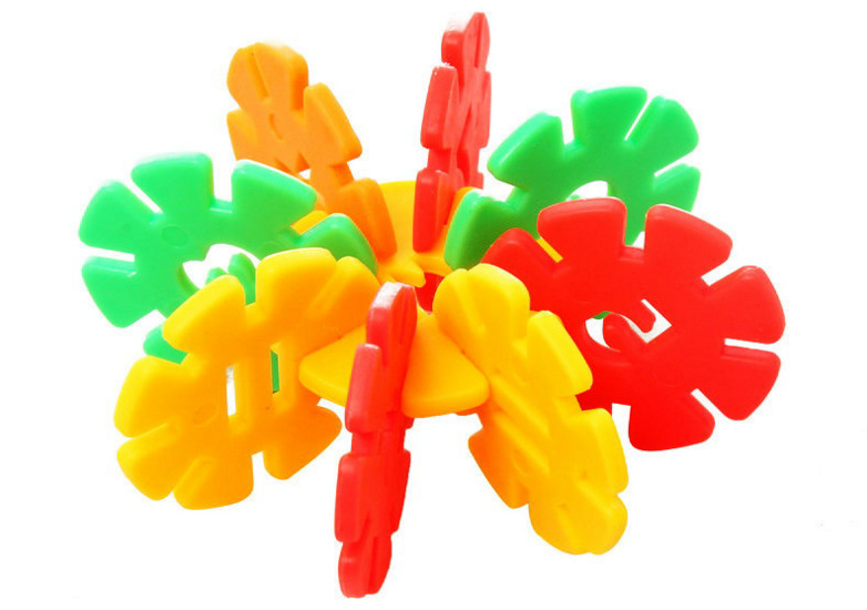 Snowflake Brick Processing Batch Children Early Education Assembled Snowflake DIY, Assembling, Assembling Toys