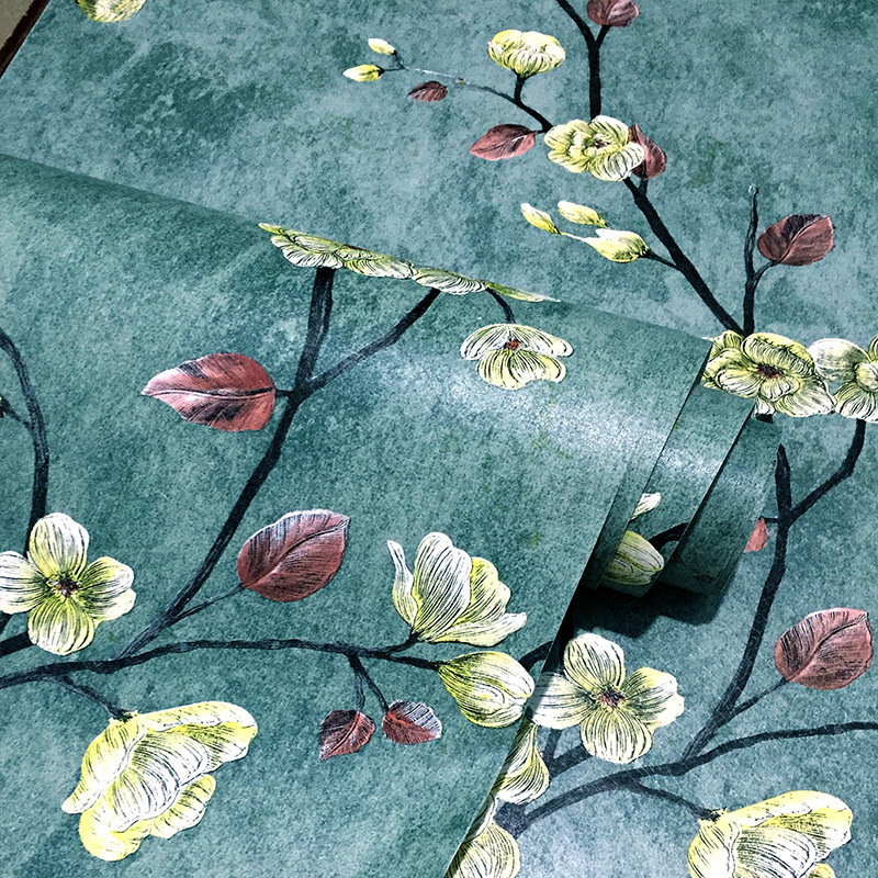 Exclusive for Cross-Border American Dark Green Bedroom TV Backdrop Wall Waterproof PVC Self-Adhesive Snowflake Brick