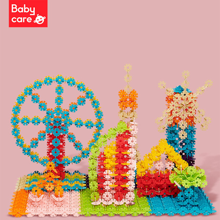 Snowflake Brick Assembling Building Blocks Large Thickened 1-3-6 Years Old Baby Children Educational Assembly Toys