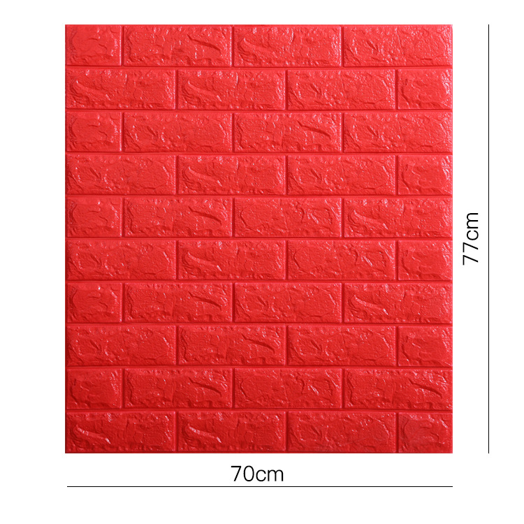 Large Quantity Free Shipping Foam 3D Stereo Wall Self-Adhesive Sticker Anti-Collision Snowflake Brick