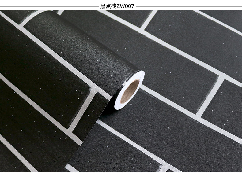 Swiss Red Brick Waterproof Stickers PVC Wallpaper Self-Adhesive Thickening Dormitory Decoration Snowflake Brick