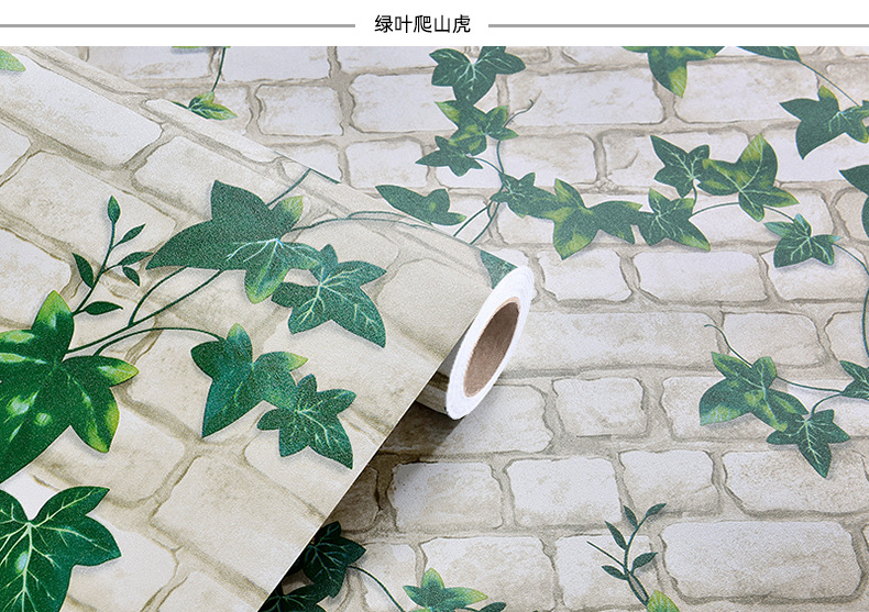 Swiss Red Brick Waterproof Stickers PVC Wallpaper Self-Adhesive Thickening Dormitory Decoration Snowflake Brick