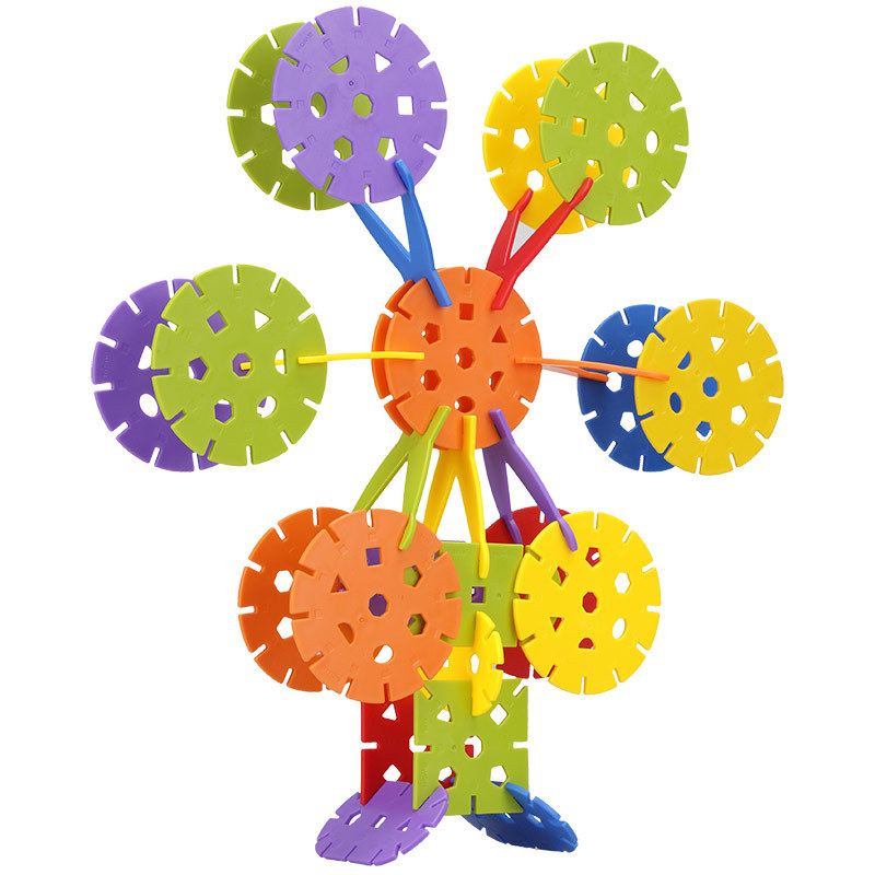 Snowflake Brick Plug Snowflake Kindergarten Assembly Enlightenment Building Blocks Children&#039;s Educational Toys