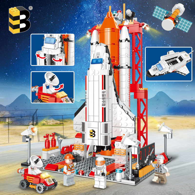 United CX 213 Aviation Series Space Shuttle Small Particle Building Blocks Children Toy Block