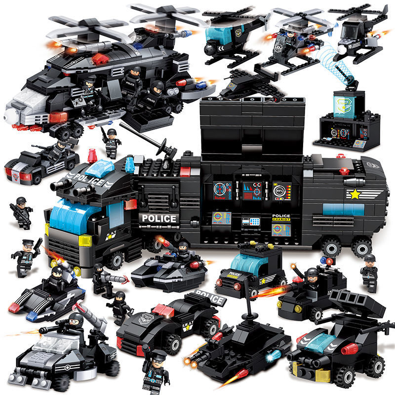 Compatible with Lego Building Blocks Small Particle Assembly Toy Enlightenment Puzzle 6 Wholesale Military Toy Block