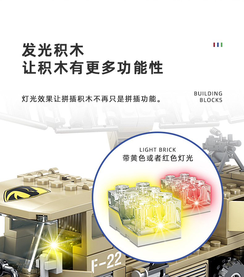 Compatible with Lego Building Blocks Small Particle Assembly Toy Enlightenment Puzzle 6 Wholesale Military Toy Block