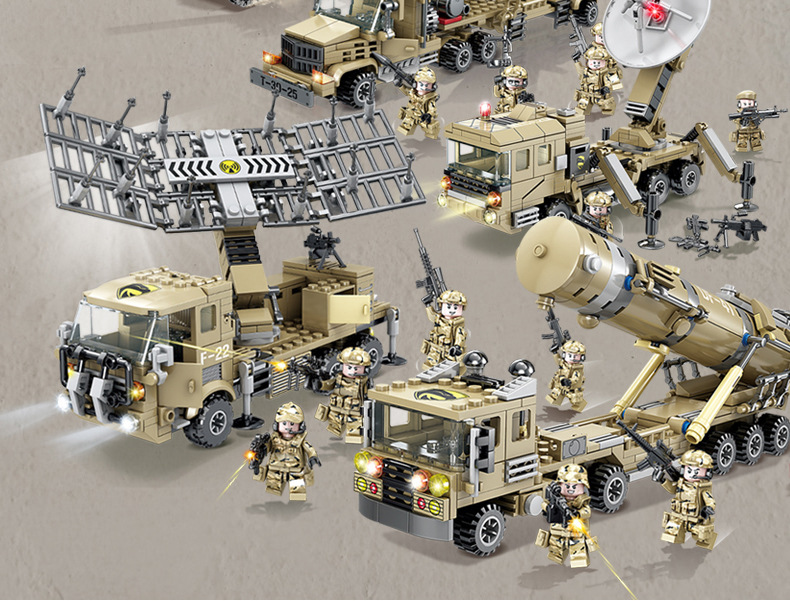 Compatible with Lego Building Blocks Small Particle Assembly Toy Enlightenment Puzzle 6 Wholesale Military Toy Block