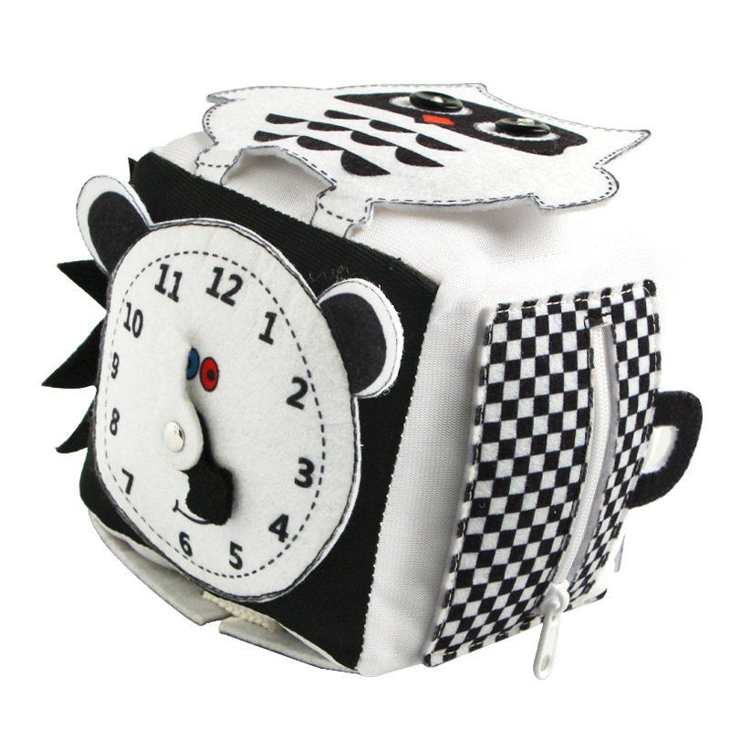 New Children&#039;s Intelligence Development Rubik&#039;s Cube Baby Fabric Toy Block Pedology Dressing Early Education Teaching Aids Wholesale