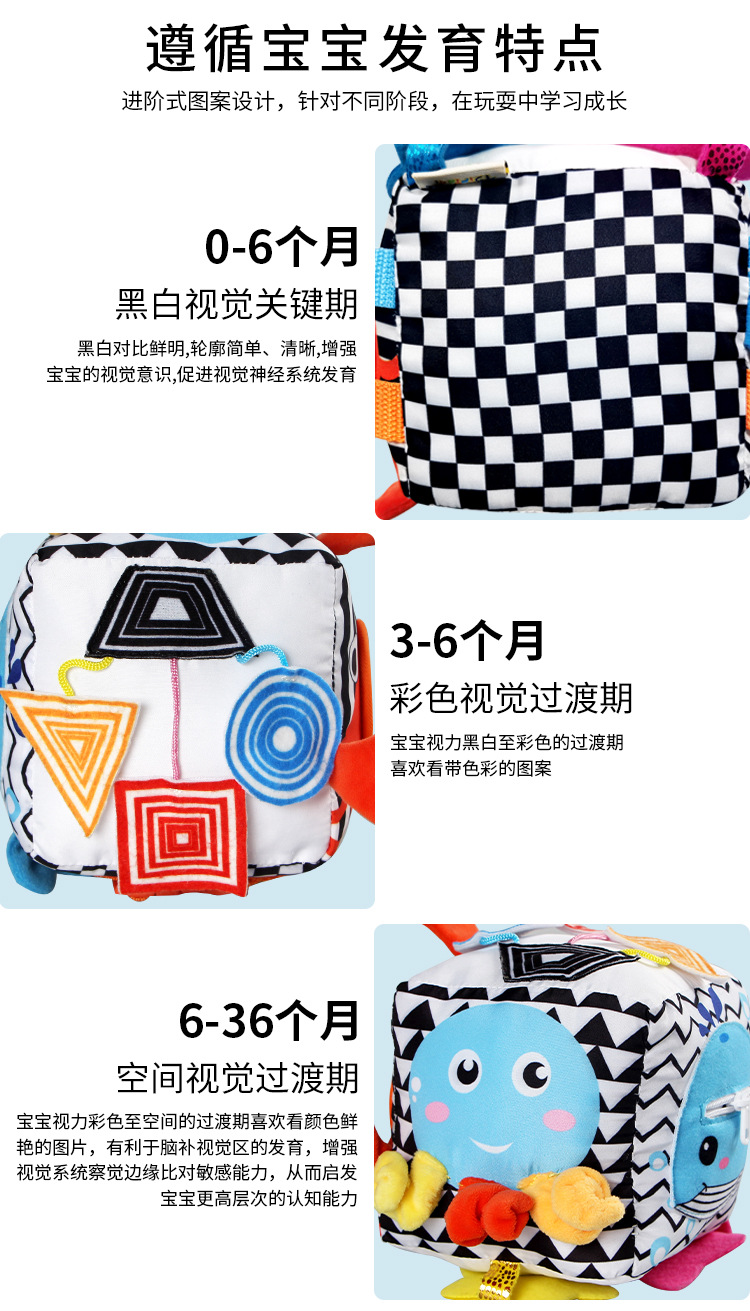New Children's Intelligence Development Rubik's Cube Baby Fabric Toy Block Pedology Dressing Early Education Teaching Aids Wholesale New Children's Intelligence Development Rubik's Cube Baby Fabric Toy Block Pedology Dressing Early Education Teaching Aids Wholesale