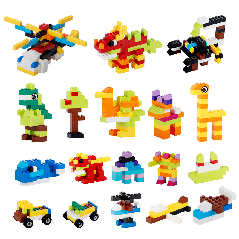 Toy Block  Blocks 1000 Pieces Compatible with Various Brands DIY Kindergarten Educational Bulk Building Blocks