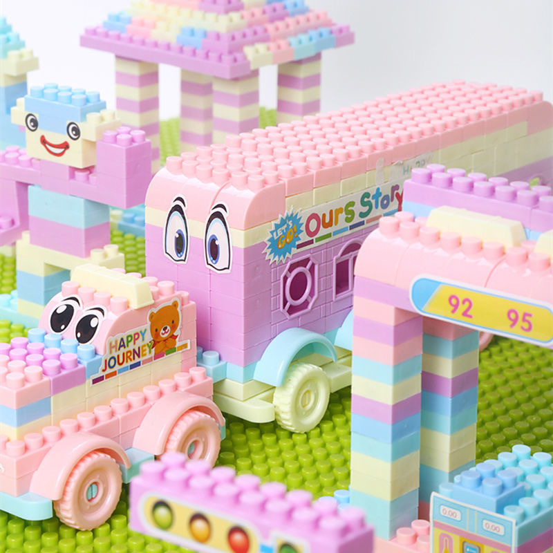 Children Assembled Particles Building Blocks Boys and Girls 3-6 Years Old Baby Intelligence Toy Block