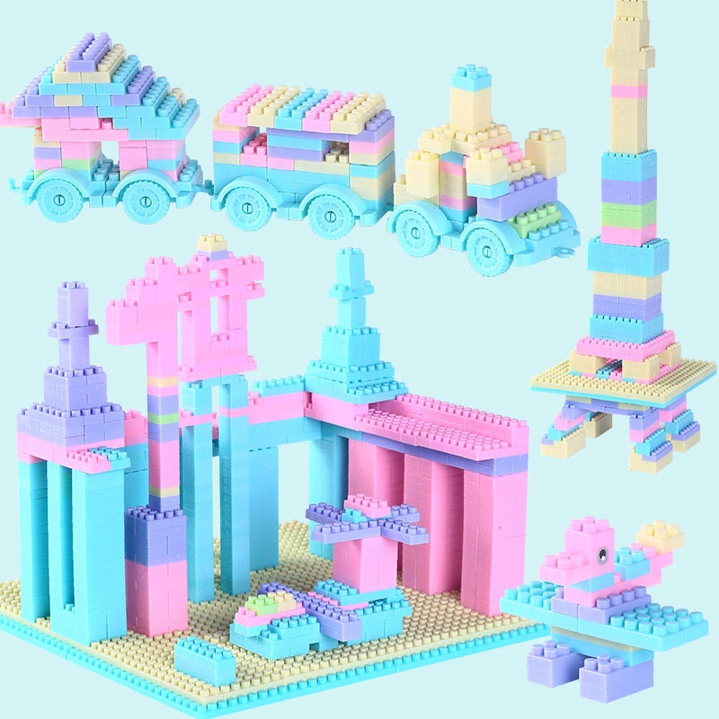 Children Assembled Particles Building Blocks Boys and Girls 3-6 Years Old Baby Intelligence Toy Block