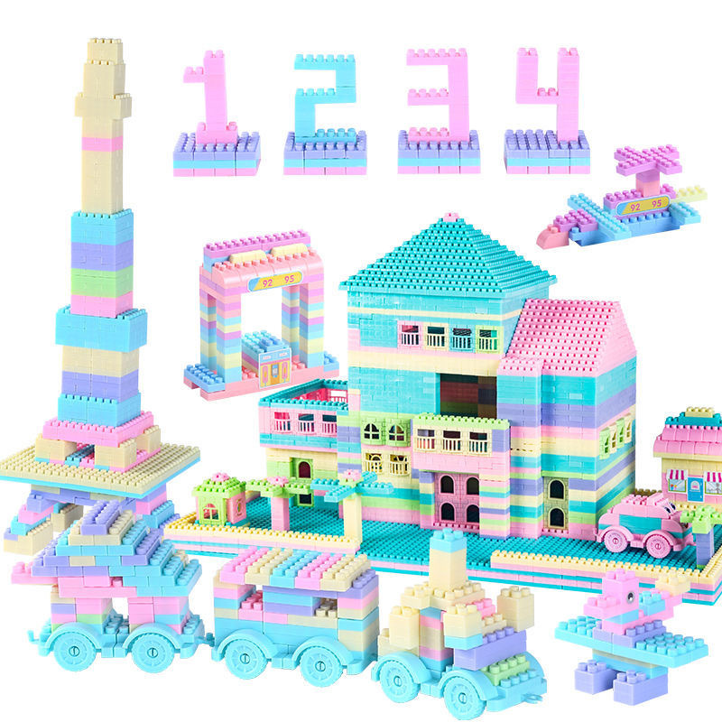Children Assembled Particles Building Blocks Boys and Girls 3-6 Years Old Baby Intelligence Toy Block