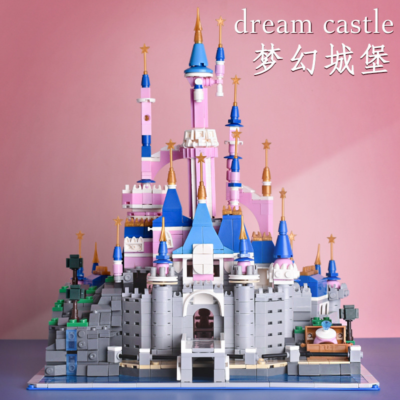 Girl Princess Castle Assembled Compatible Lego Building Blocks Small Particle Building Blocks Toy Block