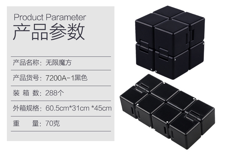 Shengshou Infinite Cube Square Creative Pressure Relief Toy Block Early Childhood Education Qi Zhi Toy Folding Magic Cube