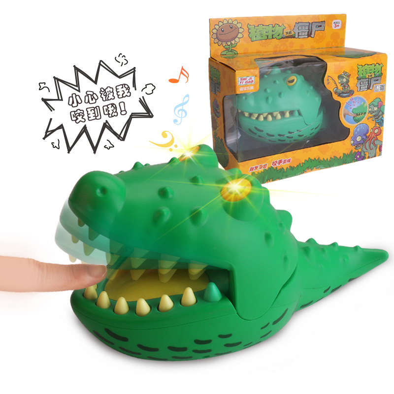 Plants Vs Zombies Large Cannibal Crocodile Bite Finger Shark Tooth Extraction Game Children&#039;s Trick Toy prank Toy