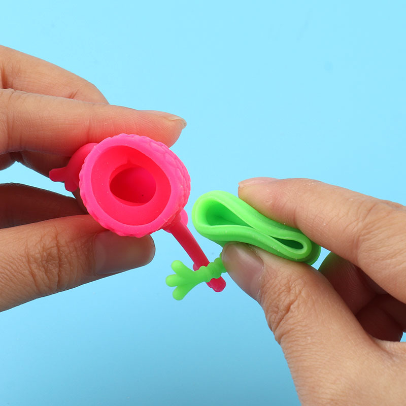 Halloween Trick and Joke Mixed Mini Finger Puppets TPR Soft Rubber Monster Story prank Toy