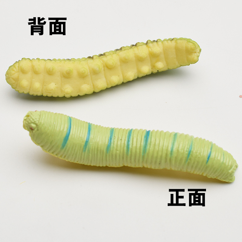 prank Toy Simulation Caterpillar Cabbage Insect Crawling Insect Animal Model Prank Trick Whole Person Scared Toy