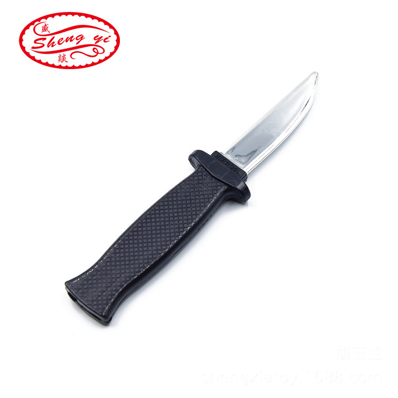 April Fool&#039;s Day Hot Sale Trick Toy 18.5cm Telescopic Knife Magic Knife prank Toy