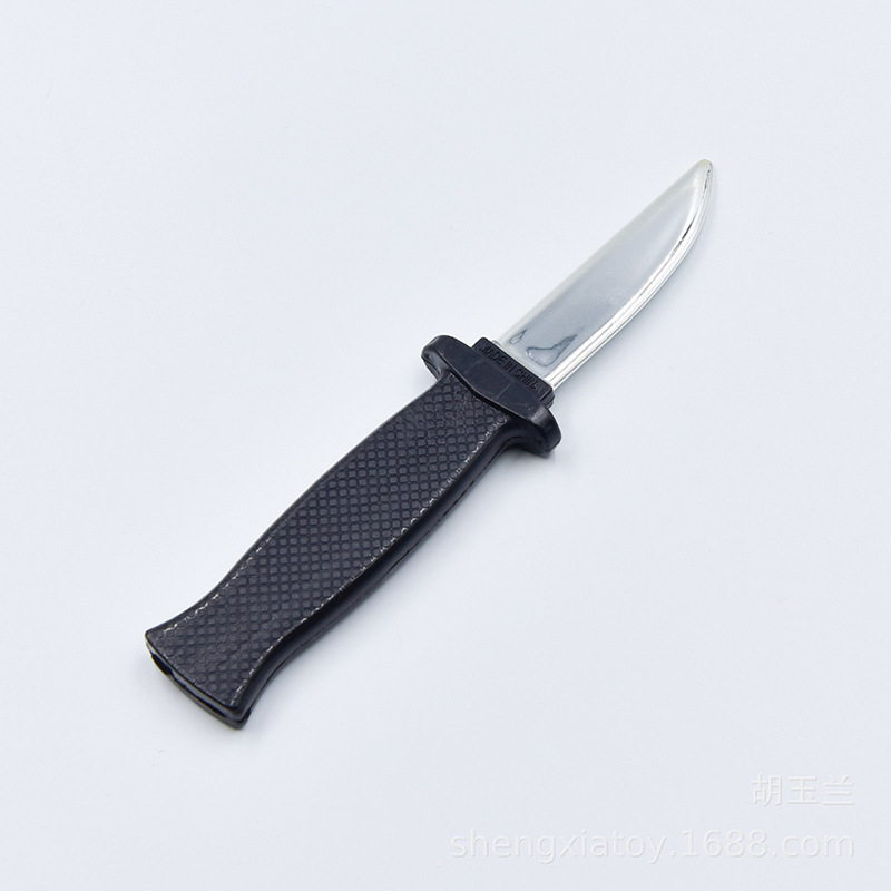April Fool&#039;s Day Hot Sale Trick Toy 18.5cm Telescopic Knife Magic Knife prank Toy