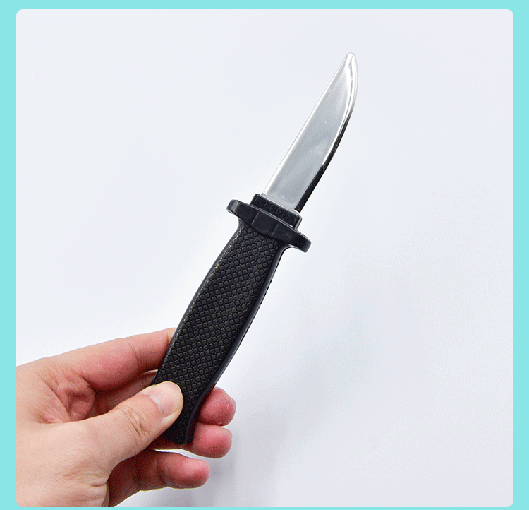April Fool's Day Hot Sale Trick Toy 18.5cm Telescopic Knife Magic Knife prank Toy
