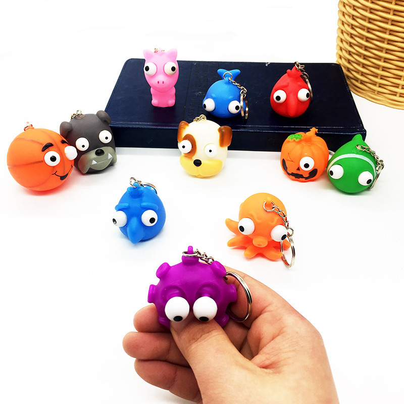 Trick Skull Color Soft Rubber Skeleton Model Halloween prank Toy