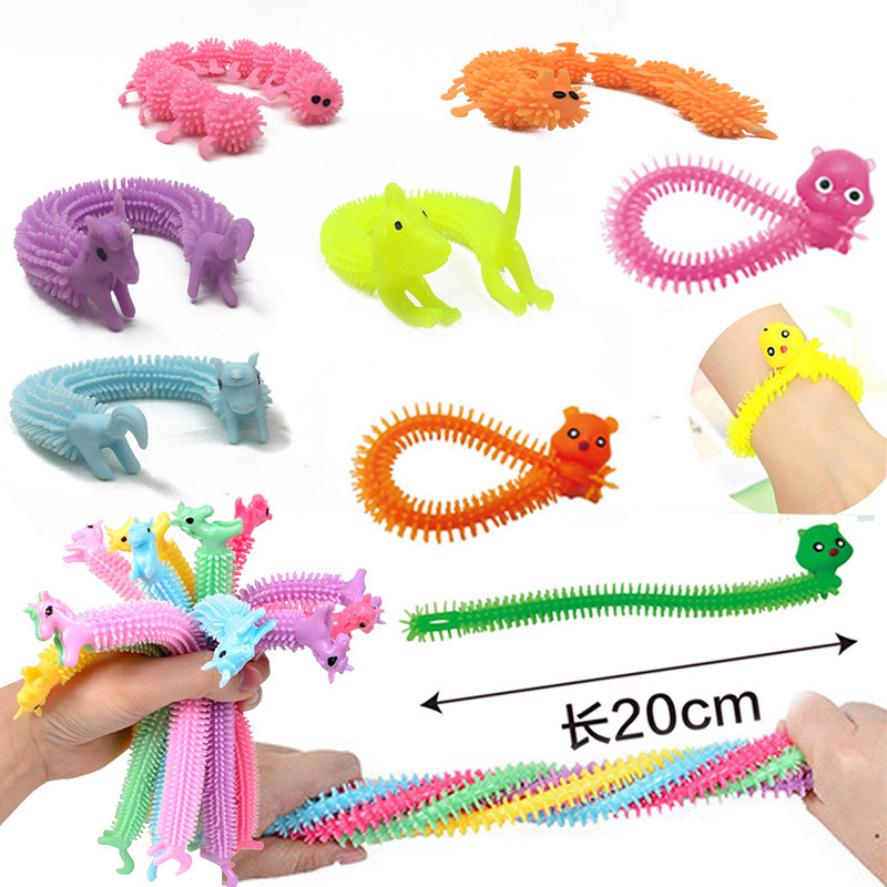 Trick Skull Color Soft Rubber Skeleton Model Halloween prank Toy