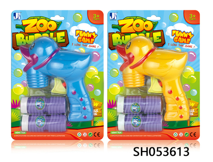 Children duck modelling dazzle colour light bubble gun toys not leaking bubble generator Children duck modelling dazzle colour light bubble gun toys not leaking bubble generator