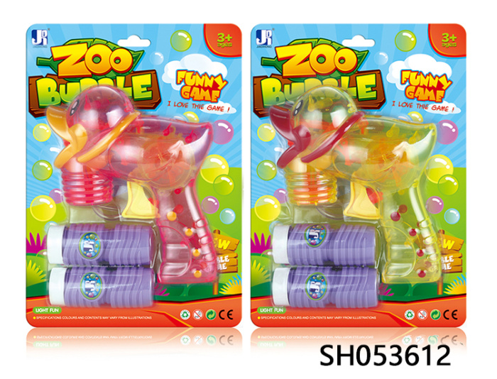 Children duck modelling dazzle colour light bubble gun toys not leaking bubble generator Children duck modelling dazzle colour light bubble gun toys not leaking bubble generator